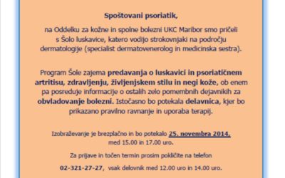 ŠOLA LUSKAVICE, 25. november 2014