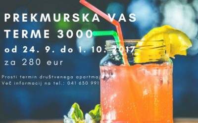 Najem apartmaja v Termah 3000
