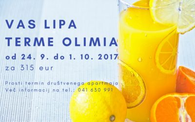 Prost apartma v Termah Olimia