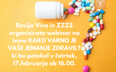 Spletni seminar – Kako varno je vaše jemanje zdravil?